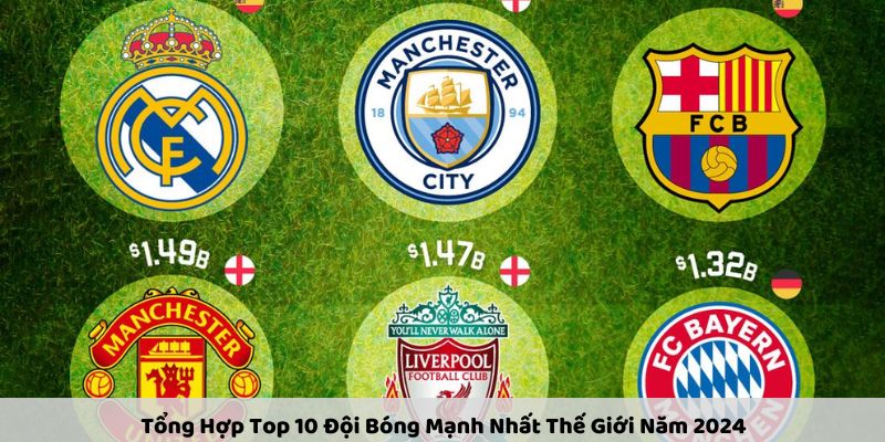 Tổng Hợp Top 10 Đội Bóng Mạnh Nhất Thế Giới Năm 2024